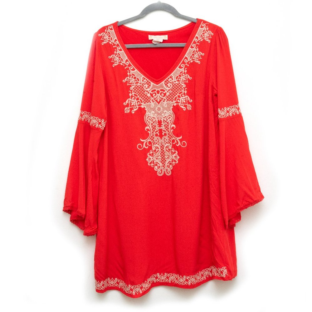Flying Tomato Embroidered Mini Dress Size M